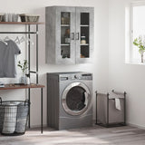 Concrete grey wall cabinet 69.5x34x90 cm