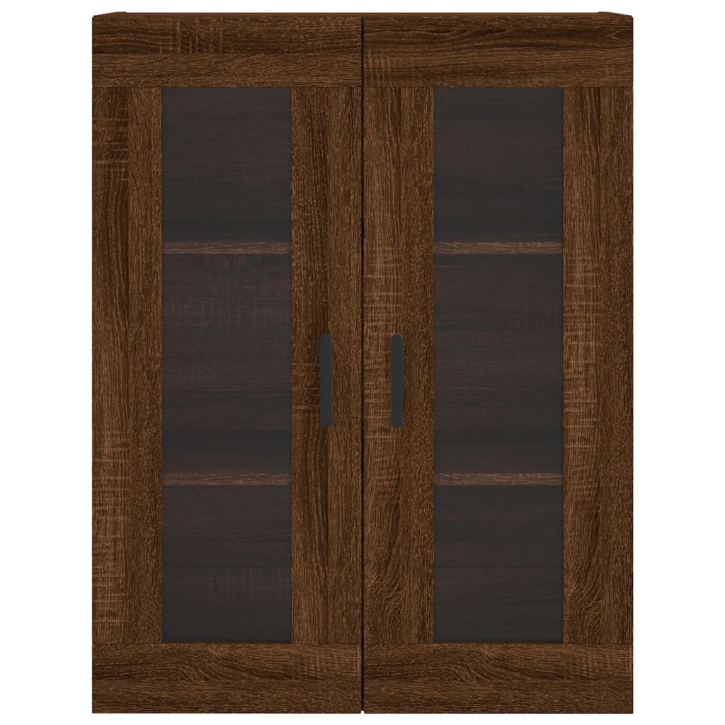 Wandschrank aus brauner Eiche, 69,5 x 34 x 90 cm