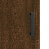 Brown oak wall cabinet 69.5x34x90 cm