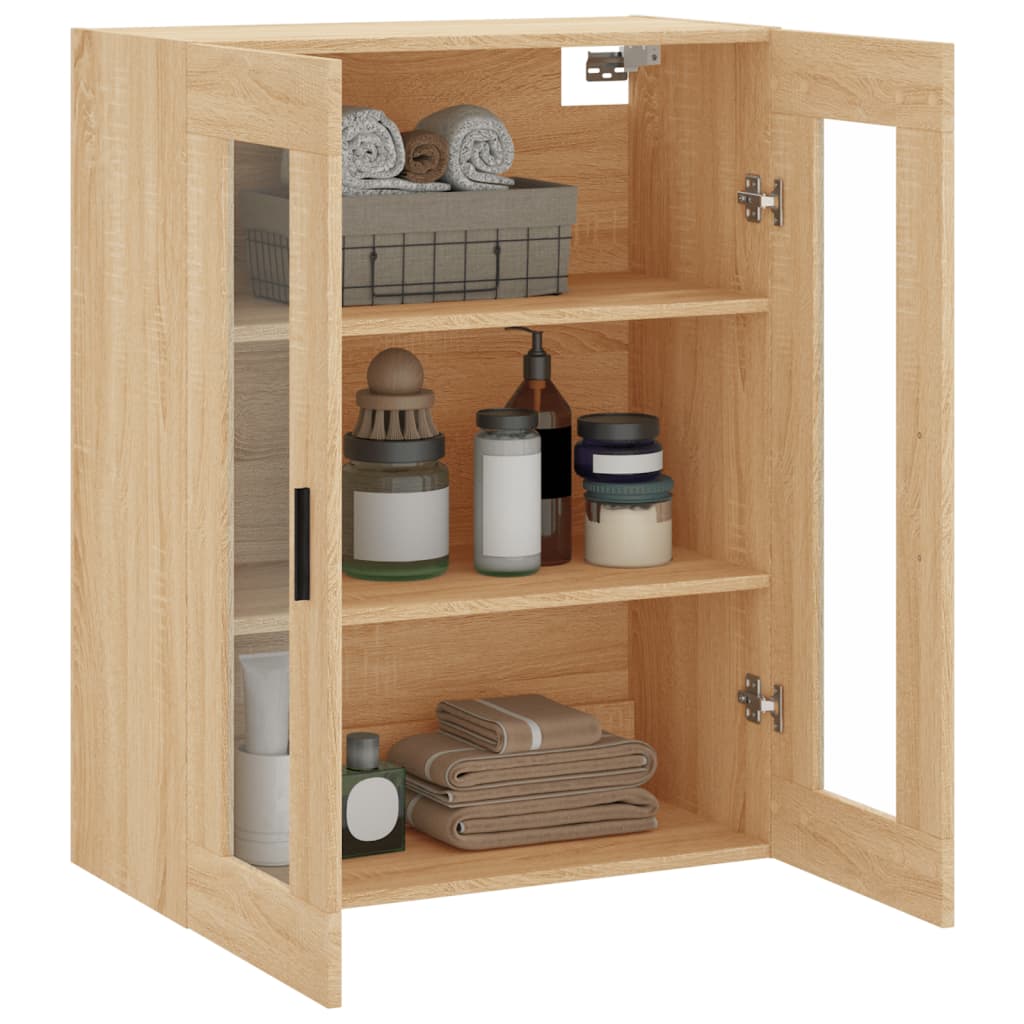 Wandschrank aus Sonoma-Eiche, 69,5 x 34 x 90 cm