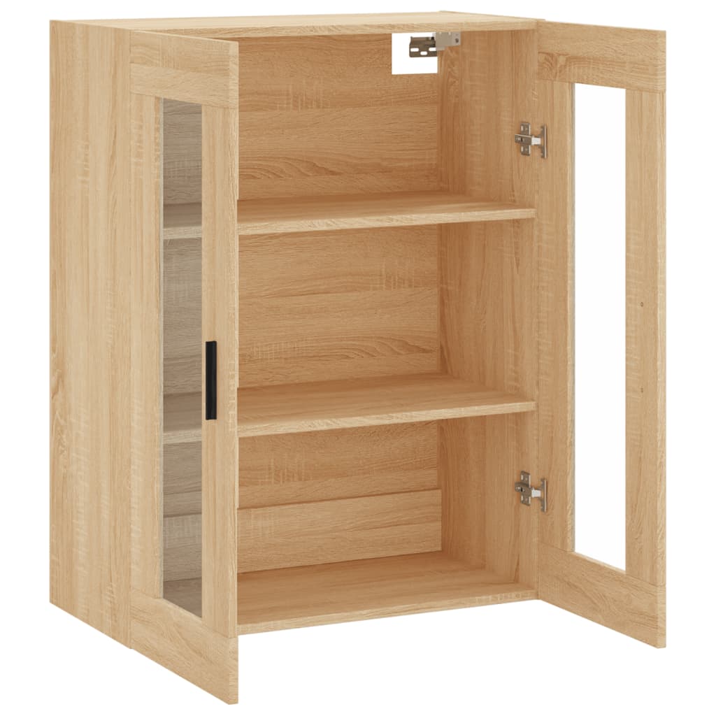 Wandschrank aus Sonoma-Eiche, 69,5 x 34 x 90 cm