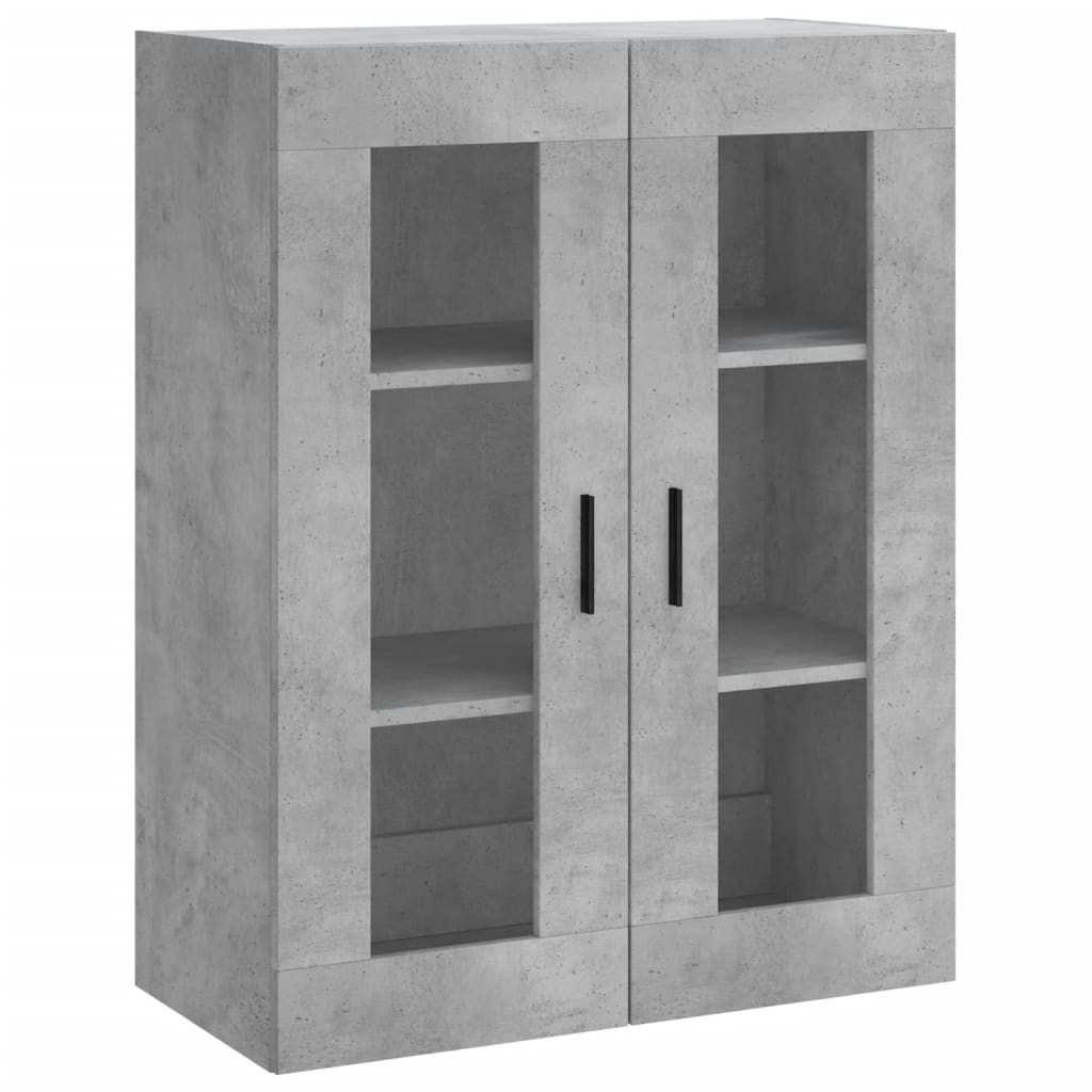 Concrete grey wall cabinet 69.5x34x90 cm