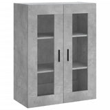 Betongrauer Wandschrank 69,5x34x90 cm