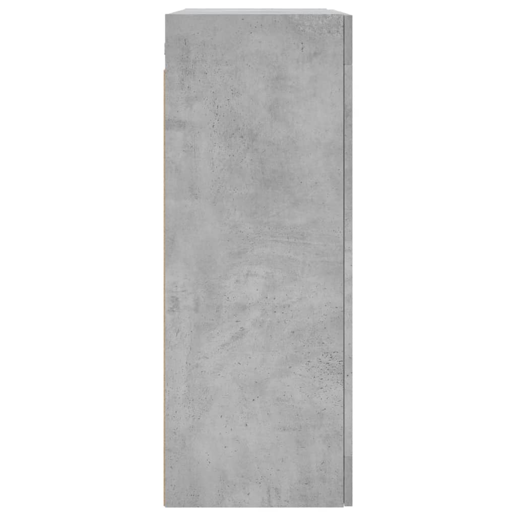 Betongrauer Wandschrank 69,5x34x90 cm