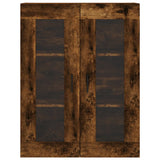 Smoked oak wall cabinet 69.5x34x90 cm