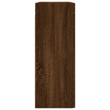 Brown oak wall cabinet 69.5x34x90 cm