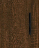 Brown oak wall cabinet 69.5x34x90 cm