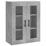 Armoire murale gris béton 69,5x34x90 cm