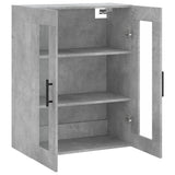 Betongrauer Wandschrank 69,5x34x90 cm