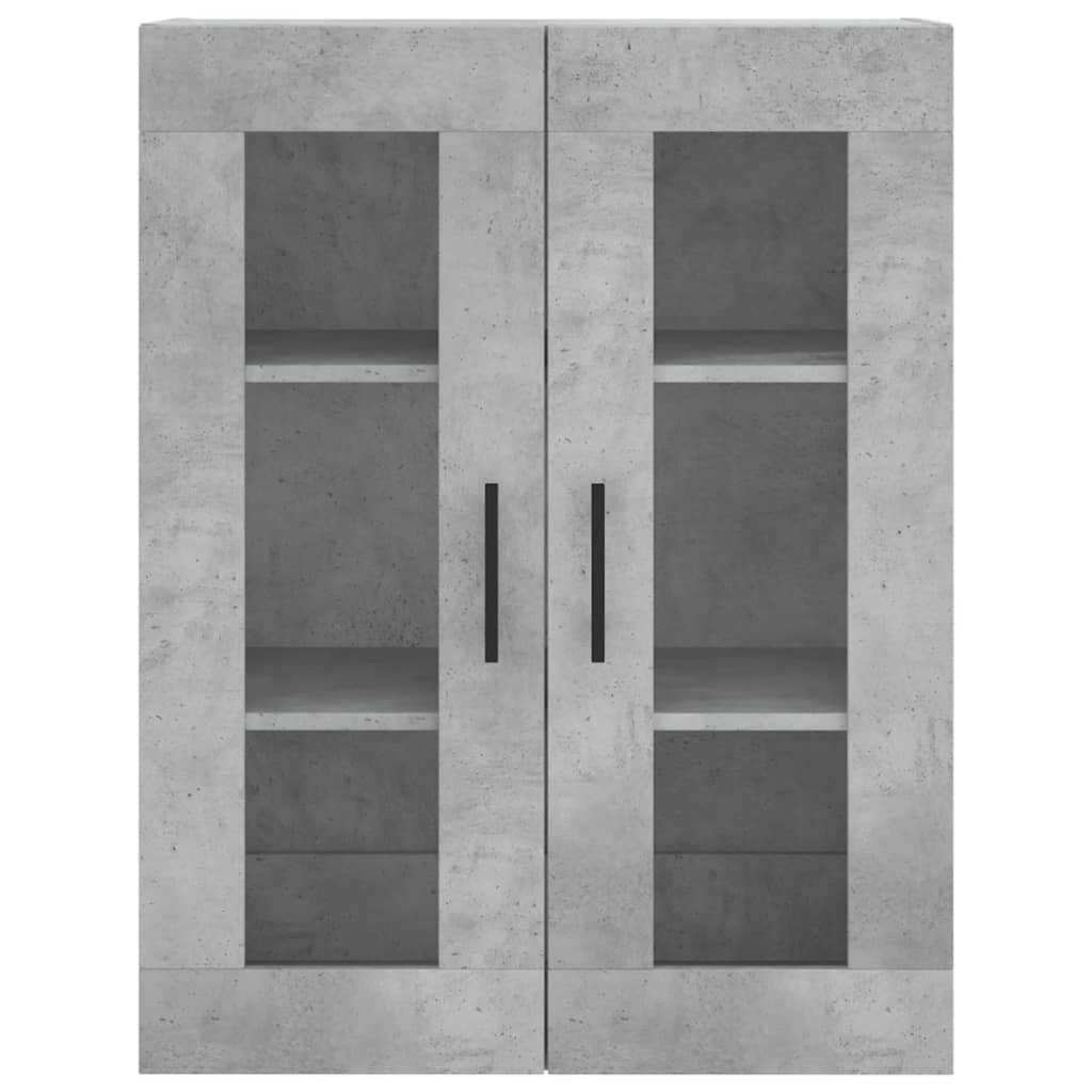 Betongrauer Wandschrank 69,5x34x90 cm