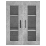 Betongrauer Wandschrank 69,5x34x90 cm