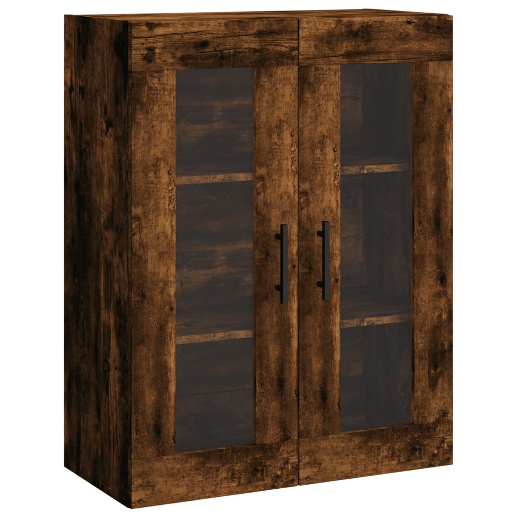 Wandschrank aus geräucherter Eiche, 69,5 x 34 x 90 cm