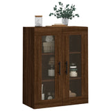 Wandschrank aus brauner Eiche, 69,5 x 34 x 90 cm