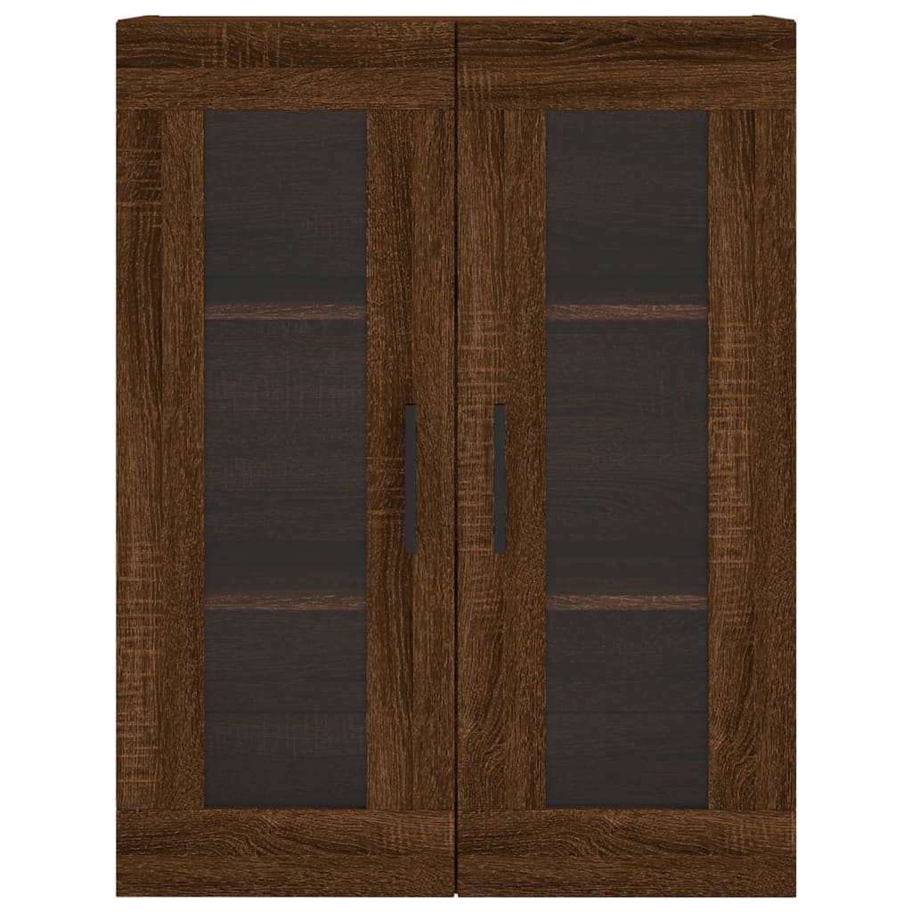 Wandschrank aus brauner Eiche, 69,5 x 34 x 90 cm