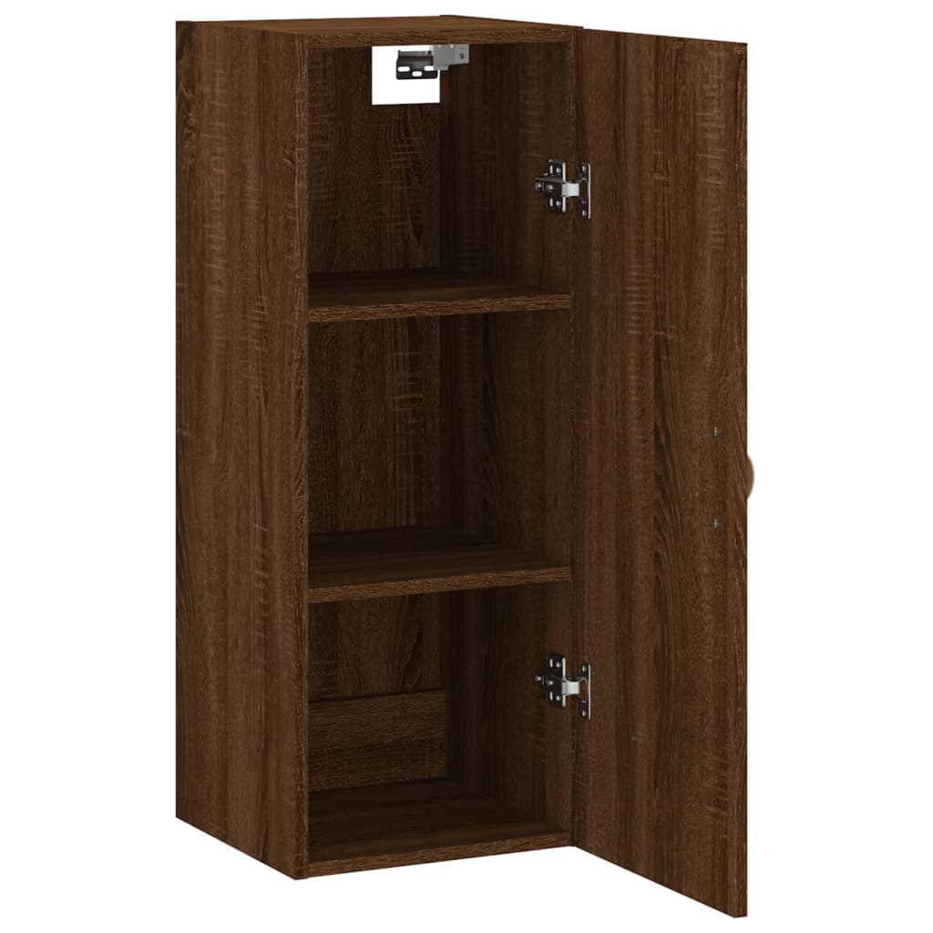 Armoire murale chêne marron 34,5x34x90 cm