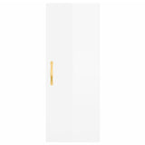 Armoire murale blanc brillant 34,5x34x90 cm