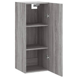 Armoire murale sonoma gris 34,5x34x90 cm