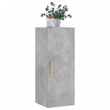 Armoire murale gris béton 34,5x34x90 cm