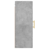 Armoire murale gris béton 34,5x34x90 cm