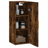 Armoire murale chêne fumé 34,5x34x90 cm