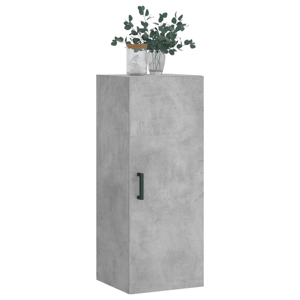 Betongrauer Wandschrank 34,5x34x90 cm