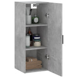 Betongrauer Wandschrank 34,5x34x90 cm