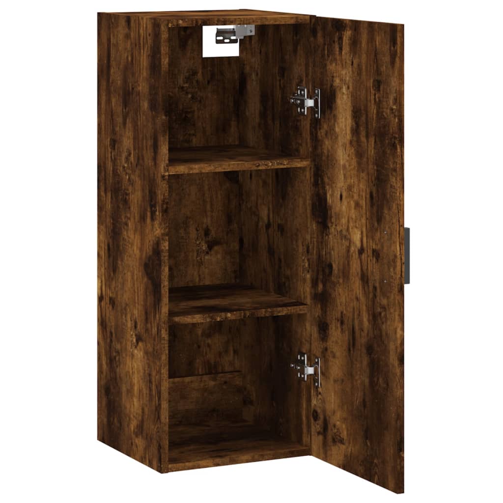 Armoire murale chêne fumé 34,5x34x90 cm