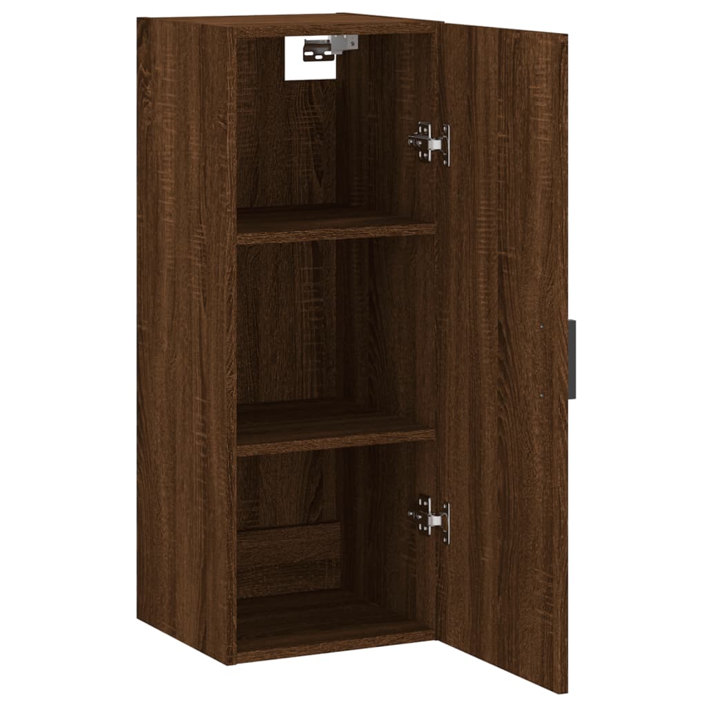 Armoire murale chêne marron 34,5x34x90 cm