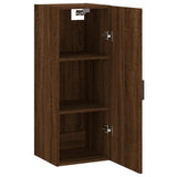 Armoire murale chêne marron 34,5x34x90 cm