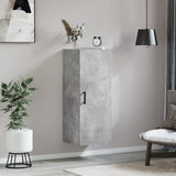 Armoire murale gris béton 34,5x34x90 cm