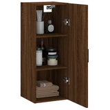 Armoire murale chêne marron 34,5x34x90 cm