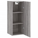 Armoire murale sonoma gris 34,5x34x90 cm