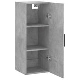 Betongrauer Wandschrank 34,5x34x90 cm