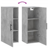 Betongrauer Wandschrank 34,5x34x90 cm