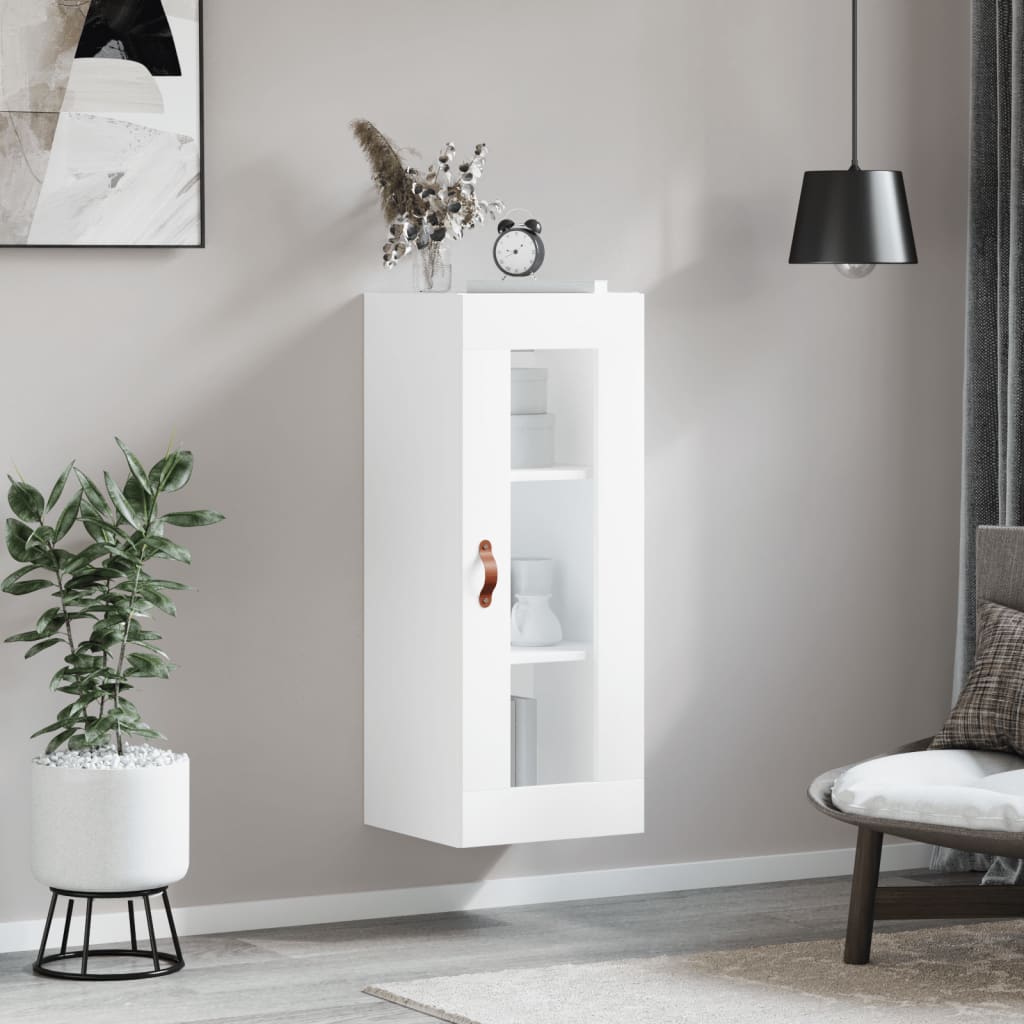 White wall cabinet 34.5x34x90 cm