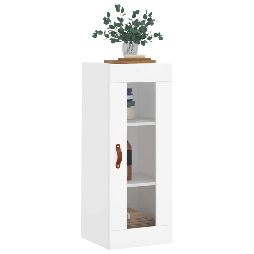 Armoire murale blanc 34,5x34x90 cm