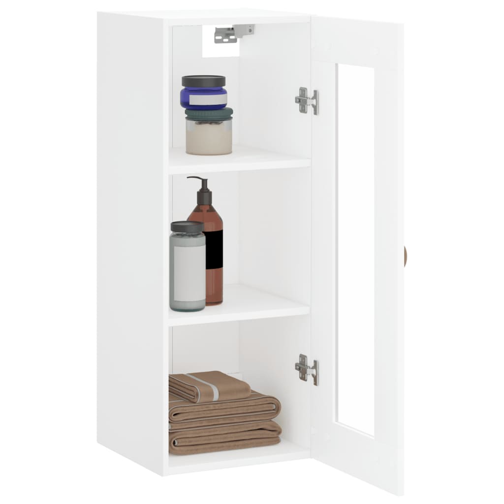 Weißer Wandschrank 34,5x34x90 cm