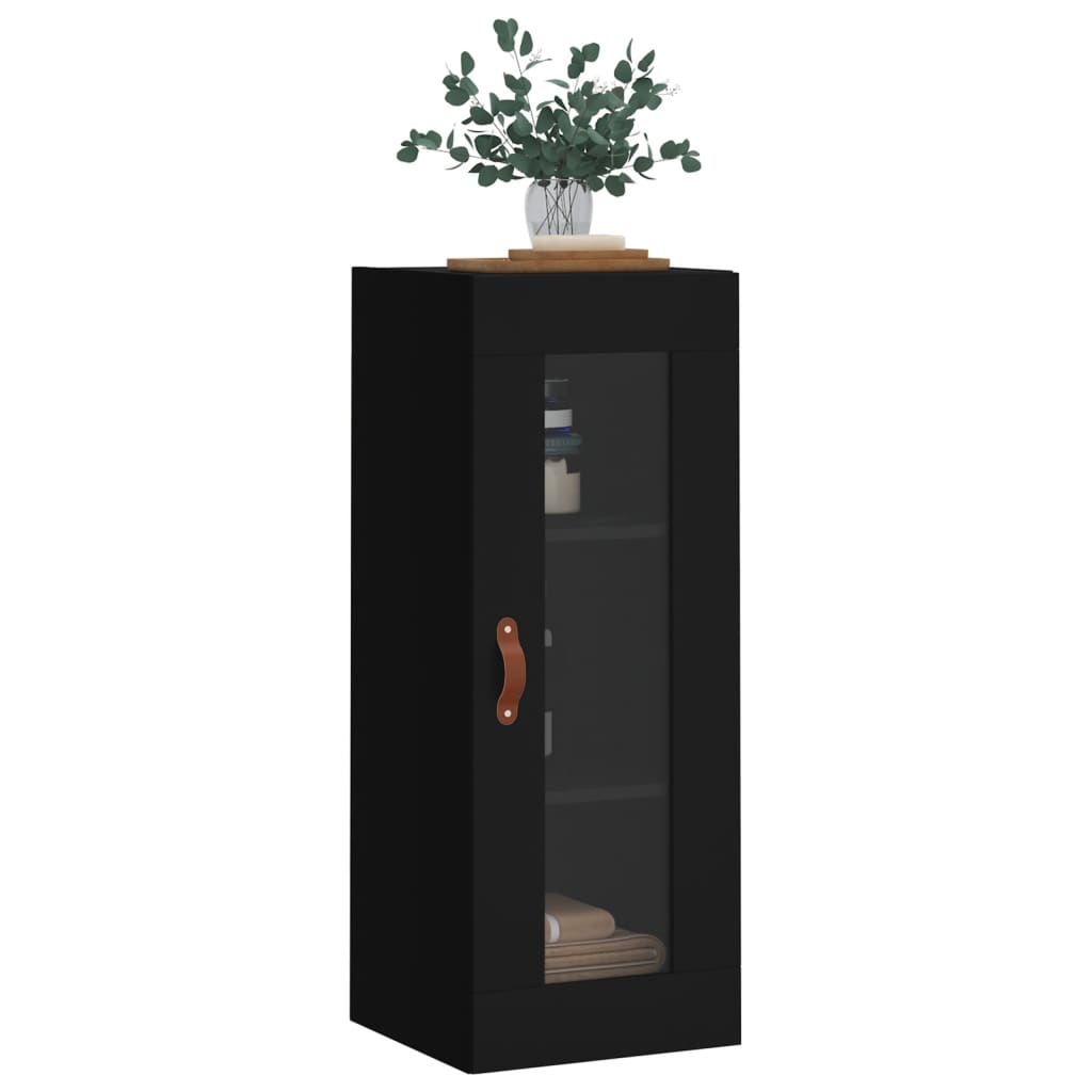 Armoire murale noir 34,5x34x90 cm