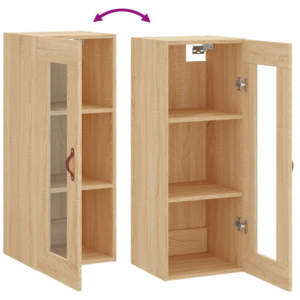 Armoire murale chêne sonoma 34,5x34x90 cm