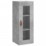 Armoire murale gris béton 34,5x34x90 cm