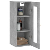 Concrete gray wall cabinet 34.5x34x90 cm