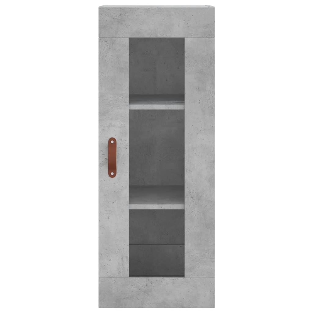 Betongrauer Wandschrank 34,5x34x90 cm