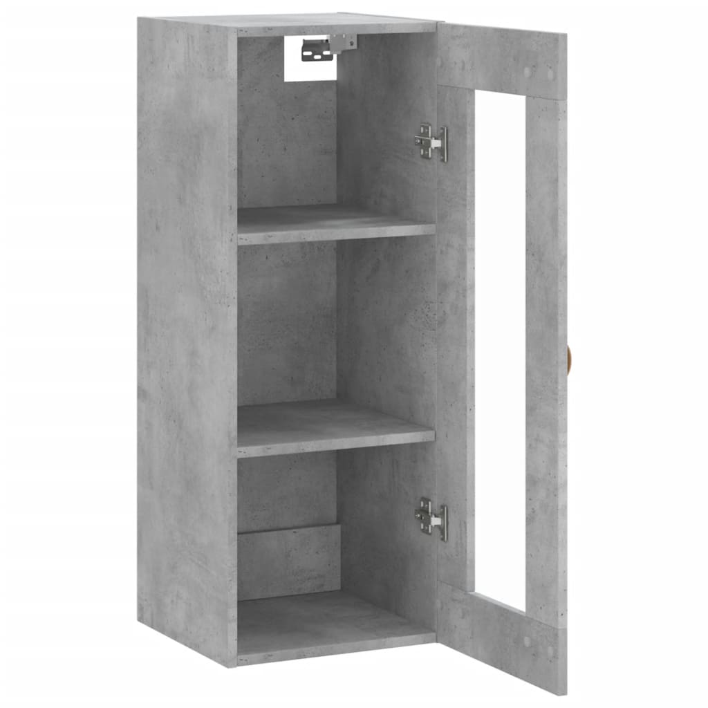 Concrete gray wall cabinet 34.5x34x90 cm