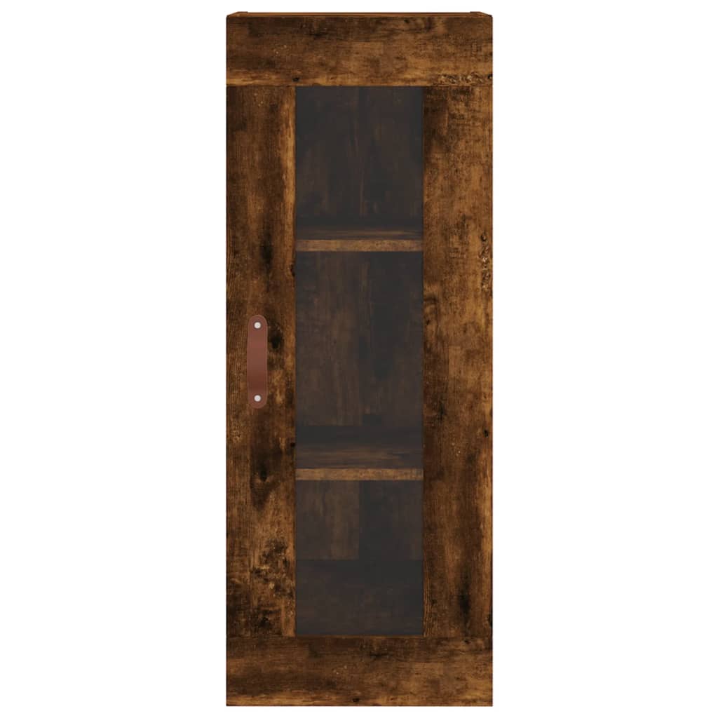 Armoire murale chêne fumé 34,5x34x90 cm