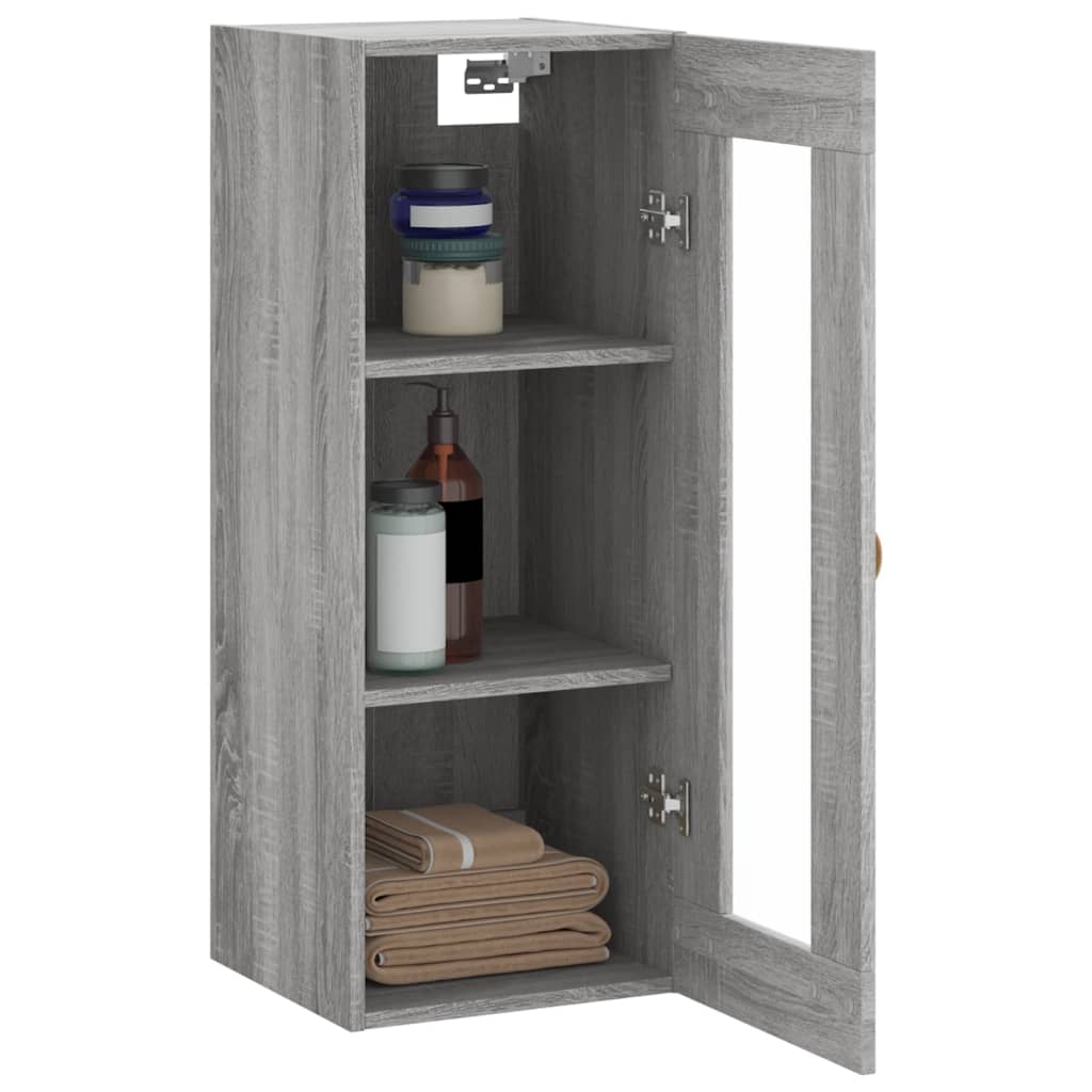 Sonoma grauer Wandschrank 34,5x34x90 cm