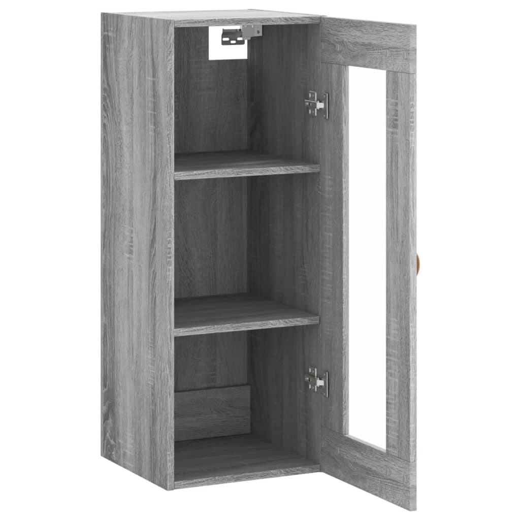 Armoire murale sonoma gris 34,5x34x90 cm