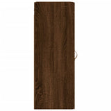 Brown oak wall cabinet 34.5x34x90 cm