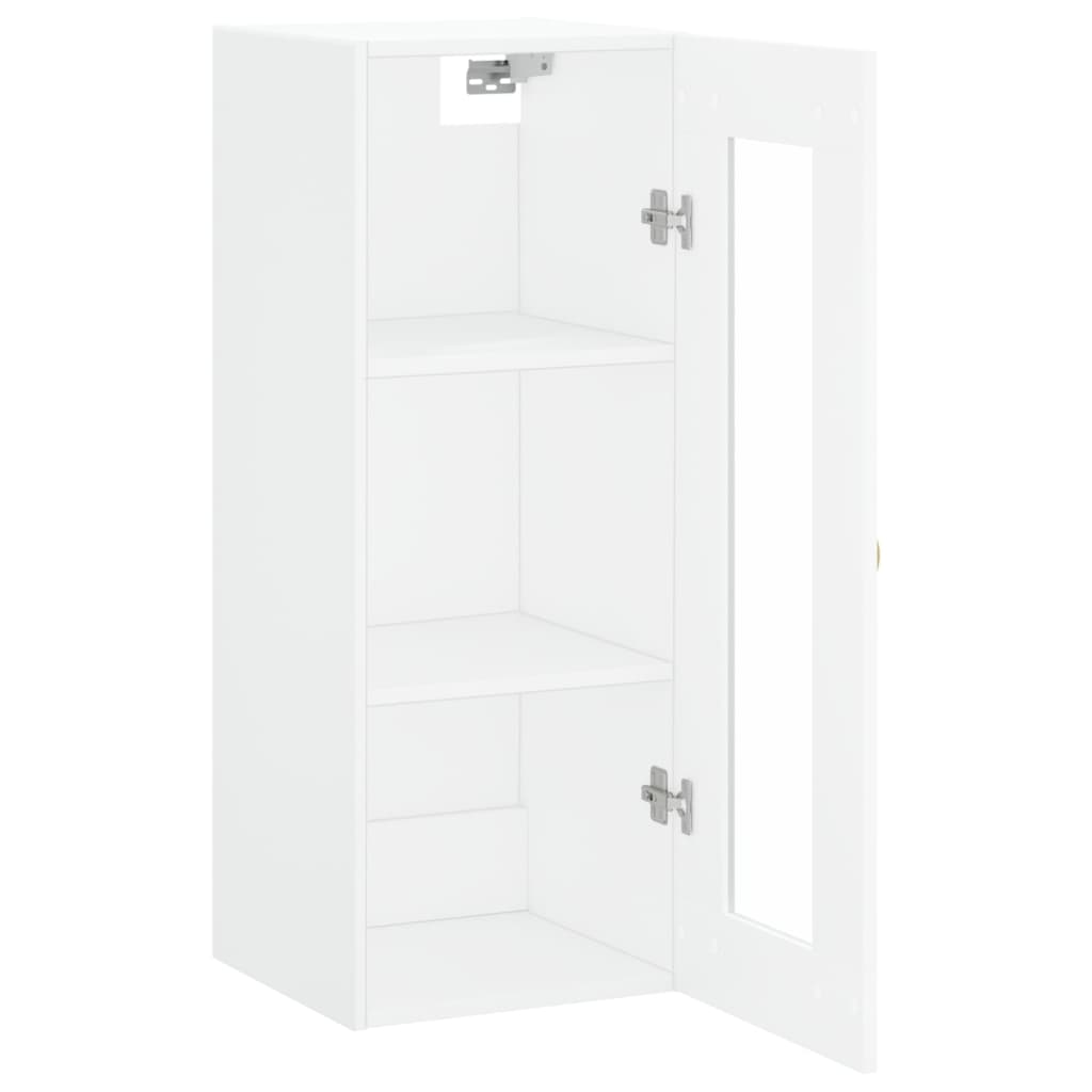 Armoire murale blanc 34,5x34x90 cm