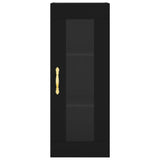 Armoire murale noir 34,5x34x90 cm