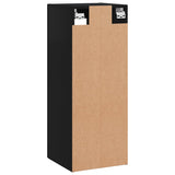 Schwarzer Wandschrank 34,5x34x90 cm